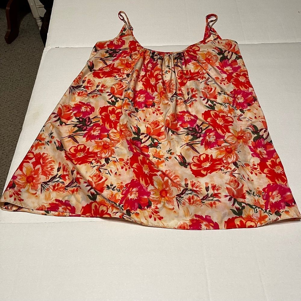 Show Me Your Mumu Women SZ Medium Pink Floral Trapeze Sleeveless Mini Dress Tank - Picture 6 of 11